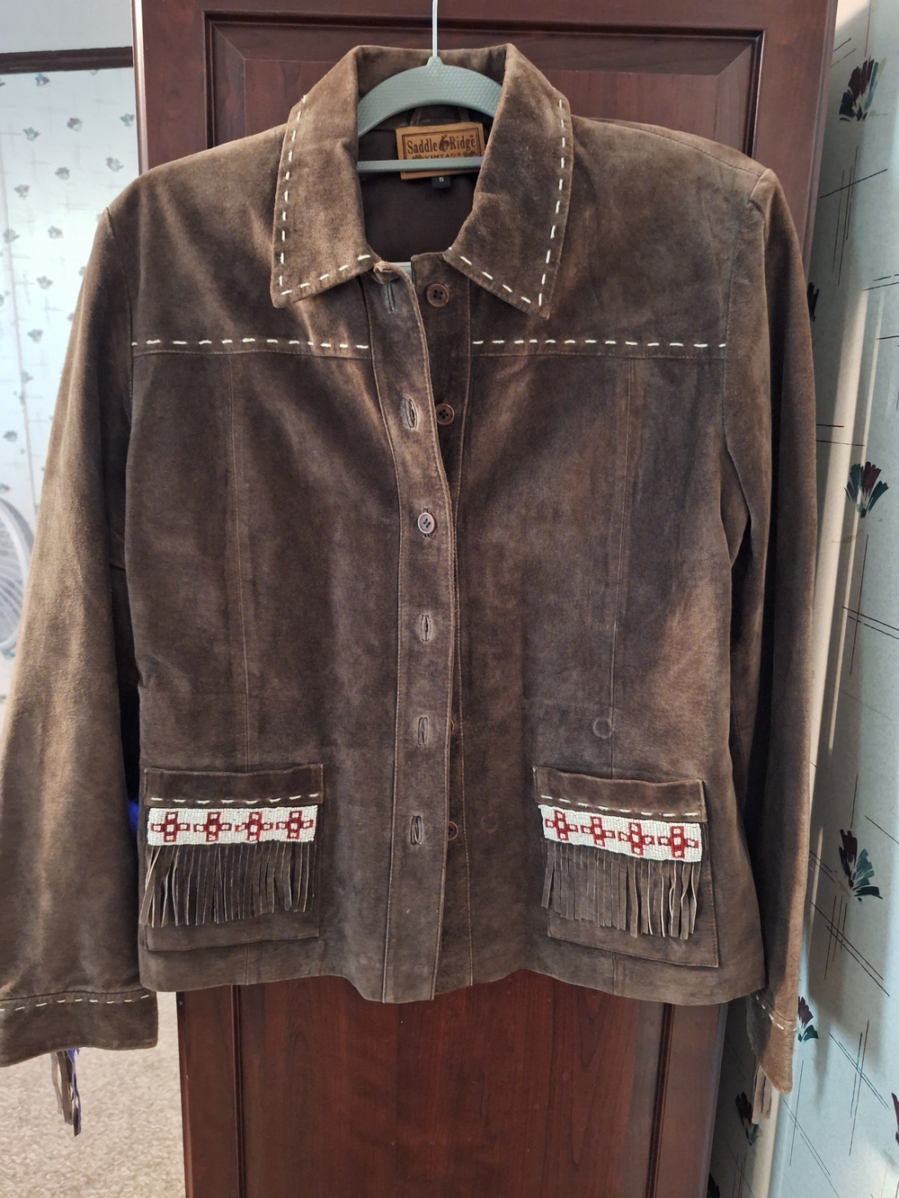 Brown Suede Fringe Jacket